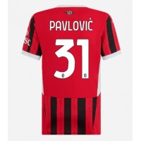 Billiga AC Milan Strahinja Pavlovic #31 Hemma fotbollskläder Dam 2024-25 Kortärmad